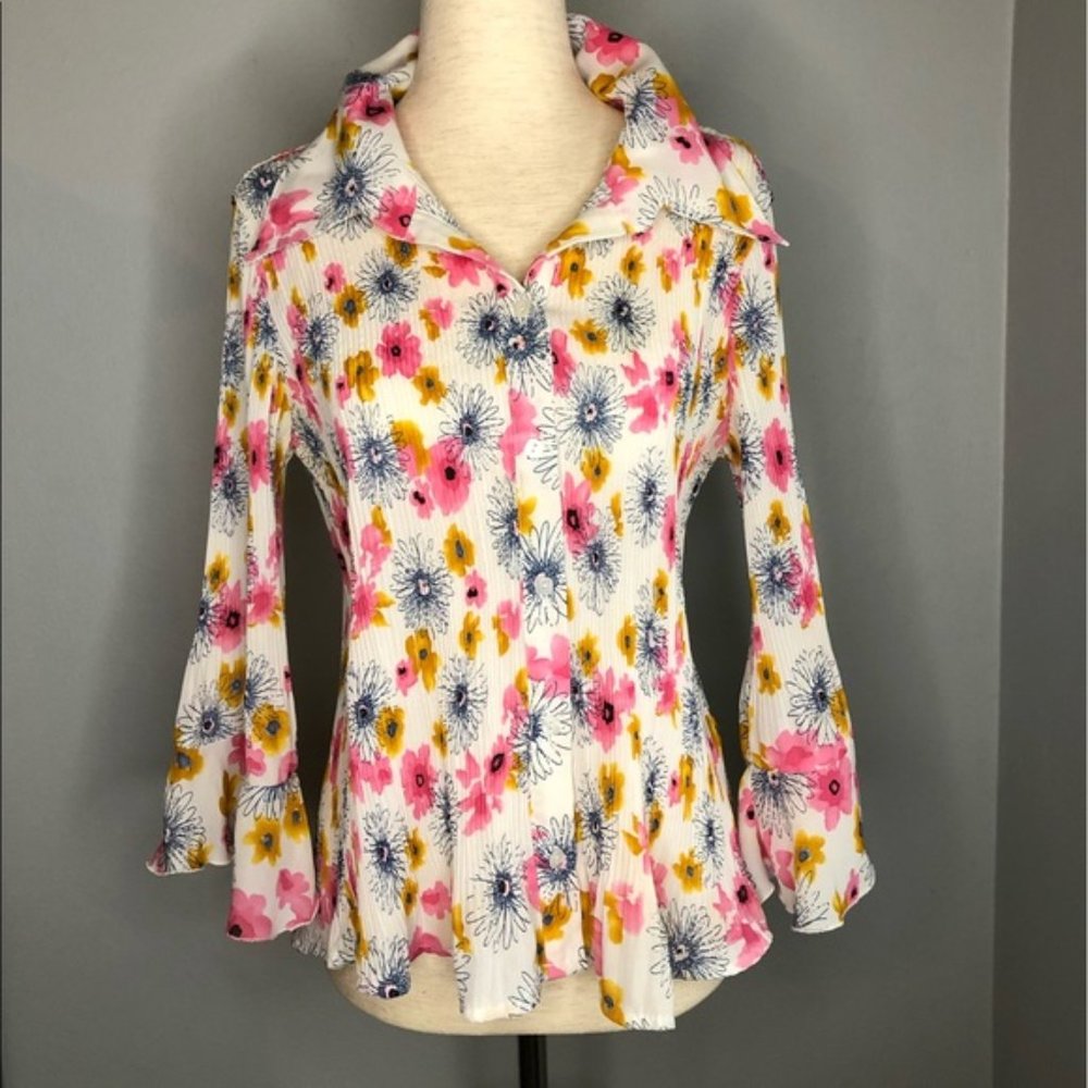 Milano Floral Blouse - Picture 2 of 6